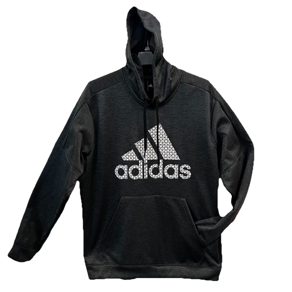 Adidas Team Issue‎ Badge of Sport Womens Hoodie Sweatshirt Gray Pullover XL